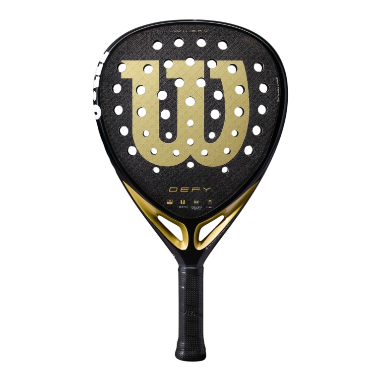 Wilson Padelschläger Defy V1 365g/Diamant schwarz/gold